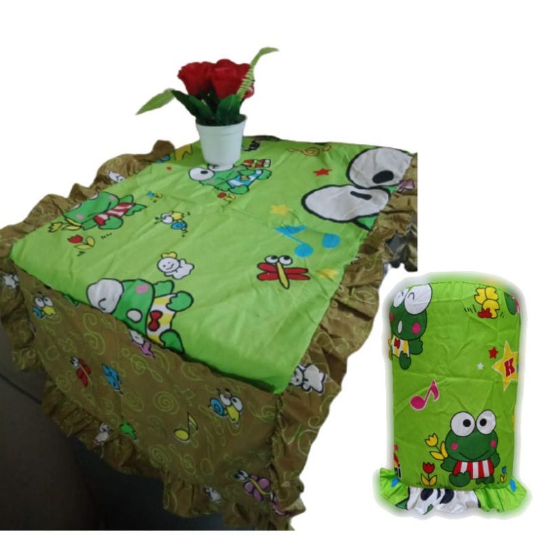 PROMO DISKON ....!!! SET SARUNG KULKAS + SARUNG GALON KAIN MOTIF KEROPY