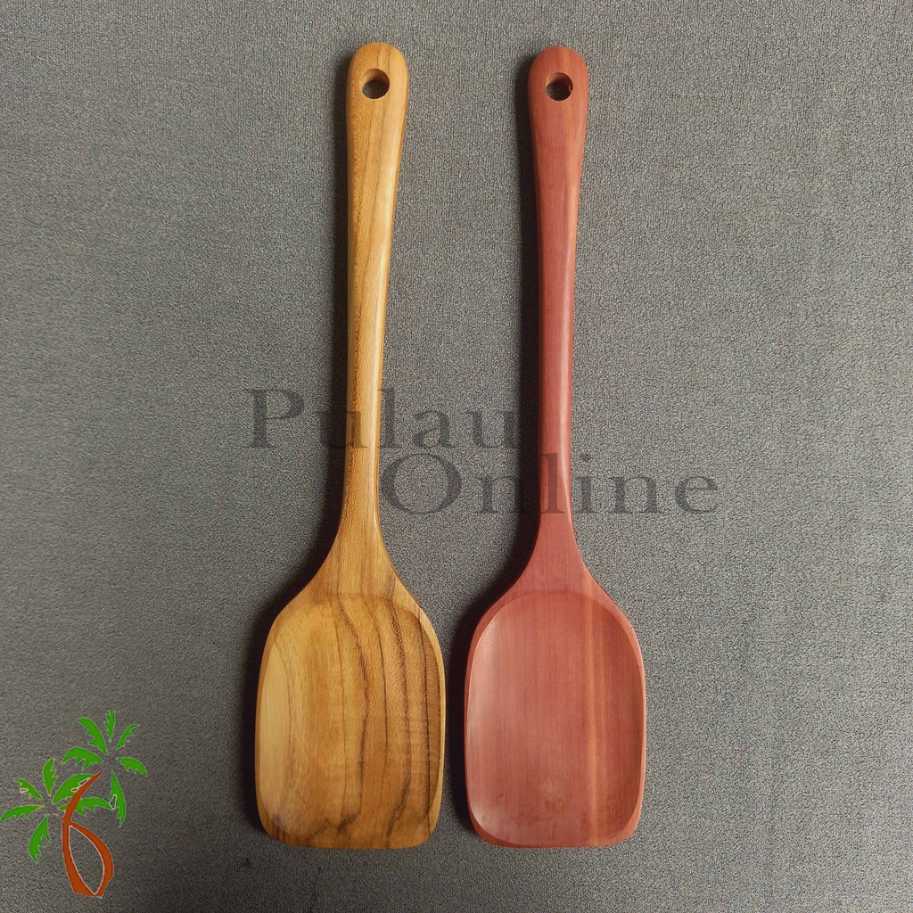 Spatula kayu Sekop sawo panjang 34 cm - Sutil kayu sekop