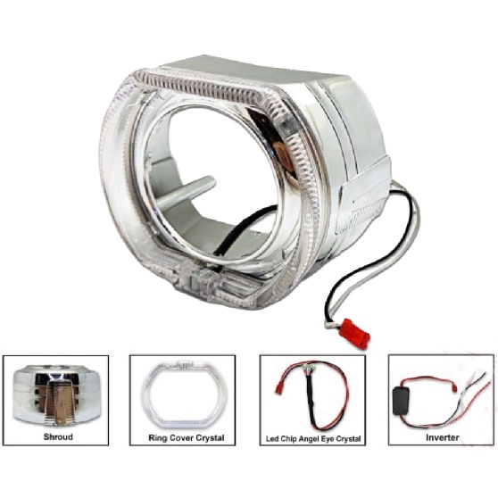 GEN 2 SET PROJECTOR AES BMW MOTOR 2,5 INCHI 35 WATT BILED WST GEN 2| PROJIE BMW 35 WATT | PROJECTOR AES DEViL 360