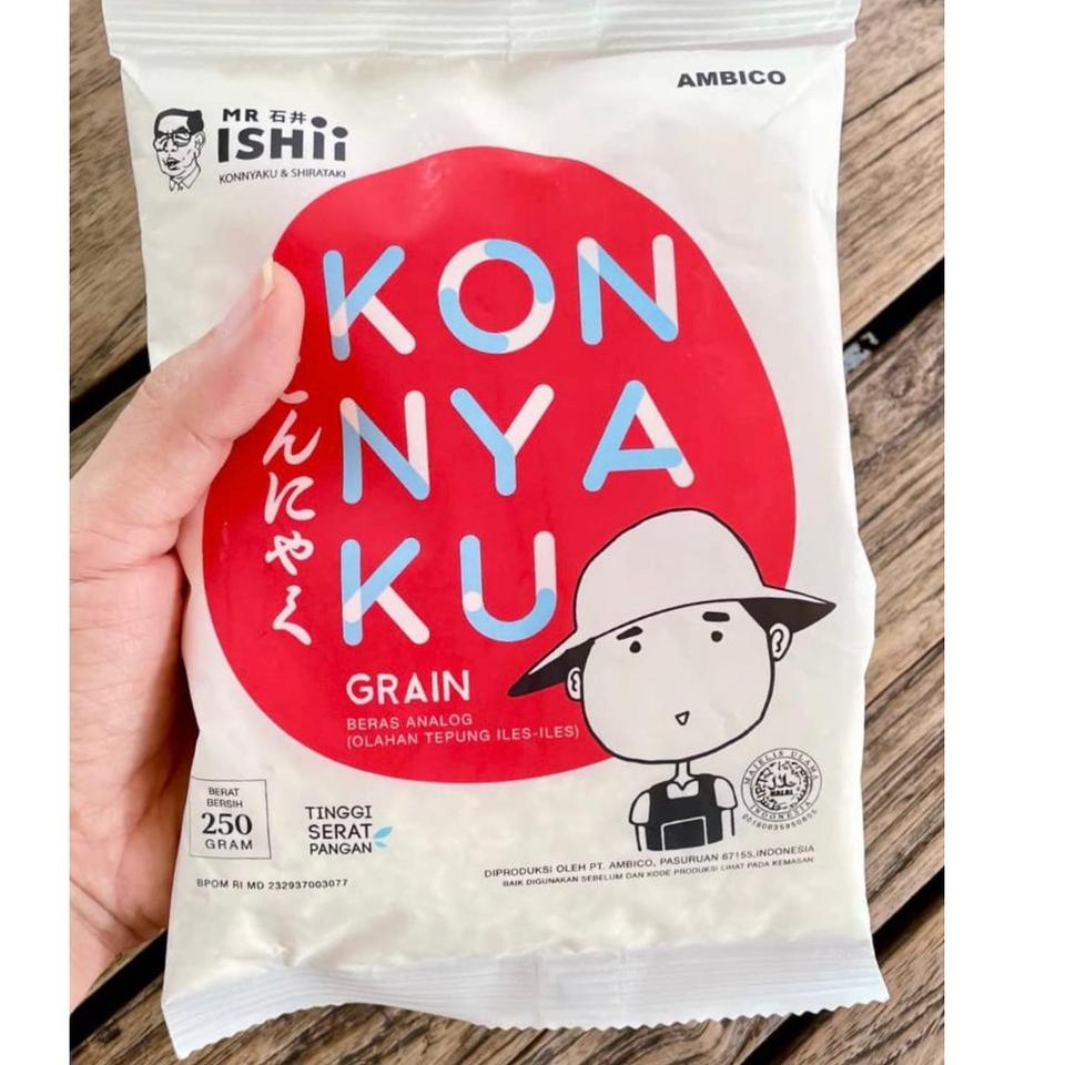 

KODEX3j3I--Beras Analog Shirataki Konyaku Rice diet keto DEBM 250 gram