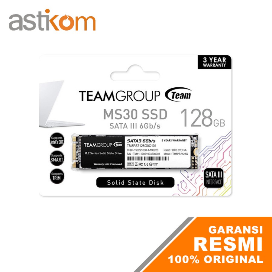 SSD Team Group MS30 128GB M.2 SATA III 6Gb/s | By Astikom