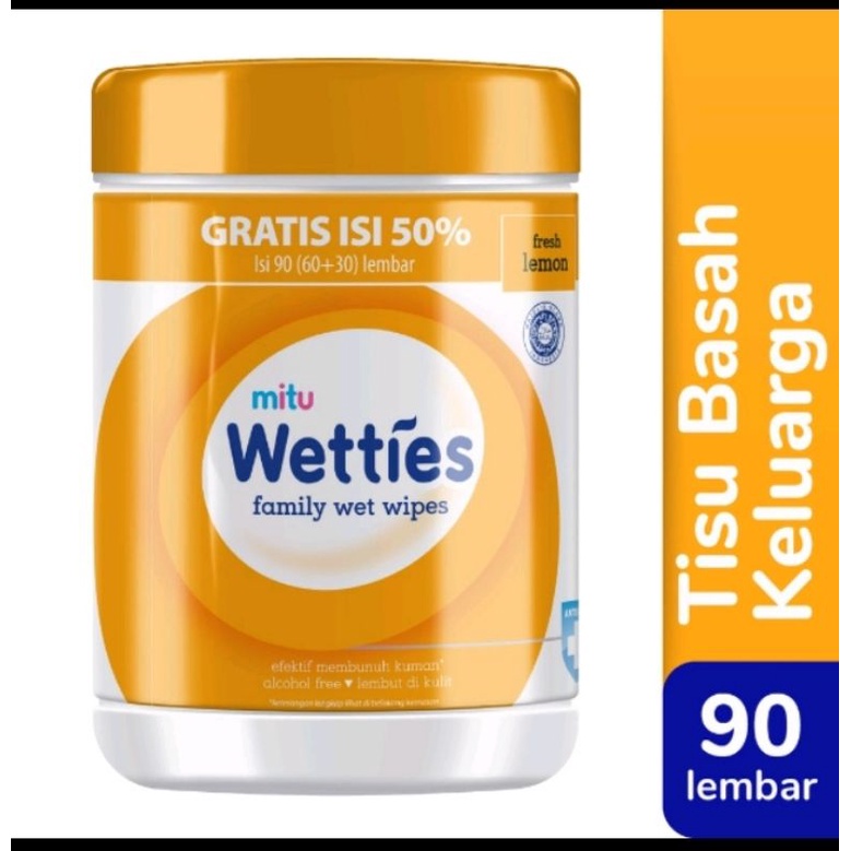 MITU WETTIES GRATIS ISI 50℅FRESH CLEAN