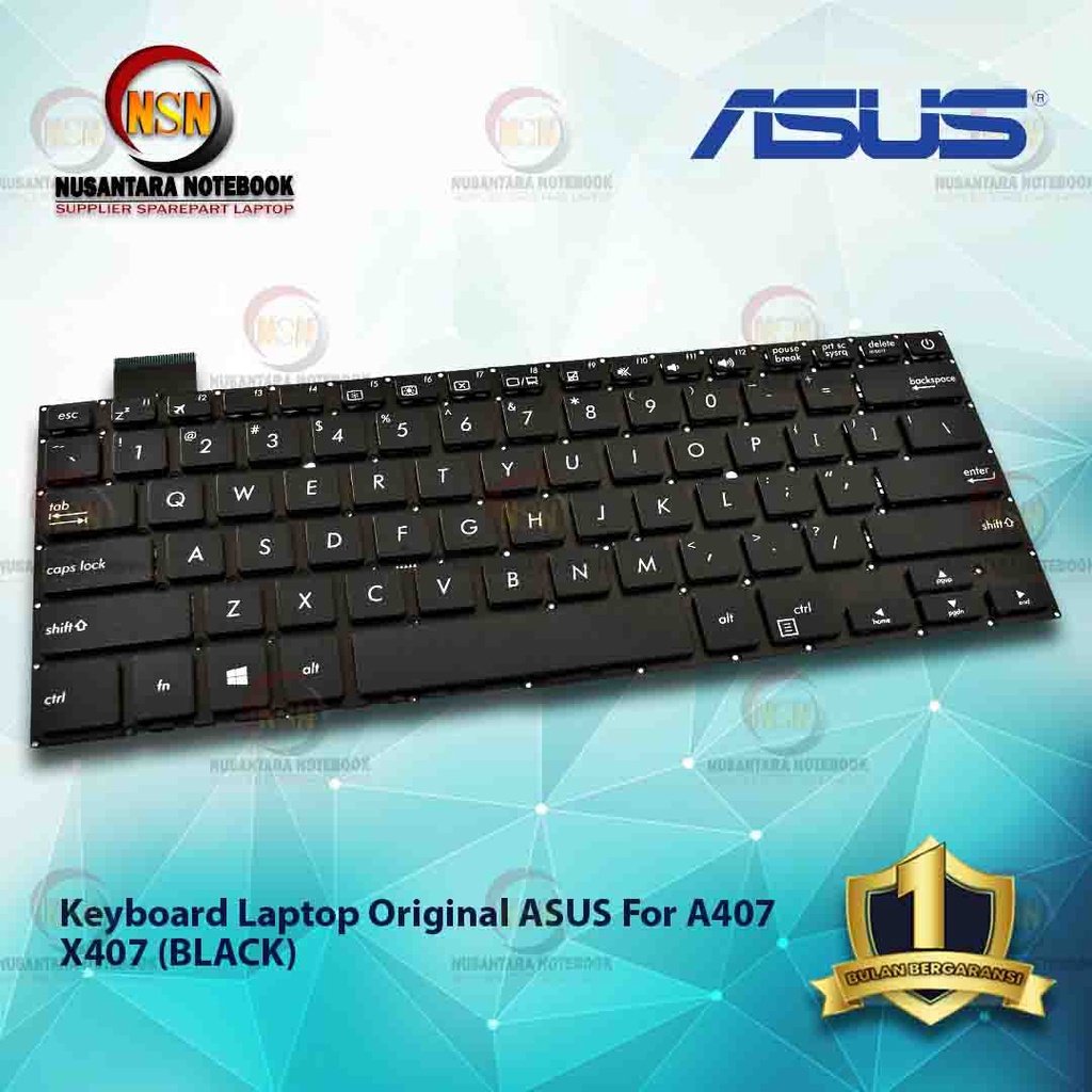 Keyboard Laptop Original ASUS For A407 X407 Series (BLACK)