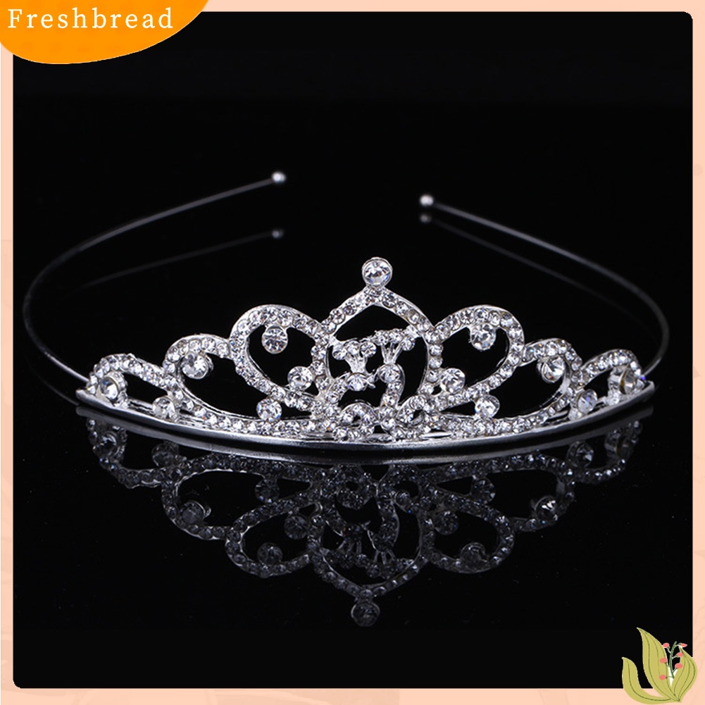 (Fresh) Bando Anak Perempuan Model Mahkota Tiara Princess Berlian Imitasi Untuk Pesta / Dansa