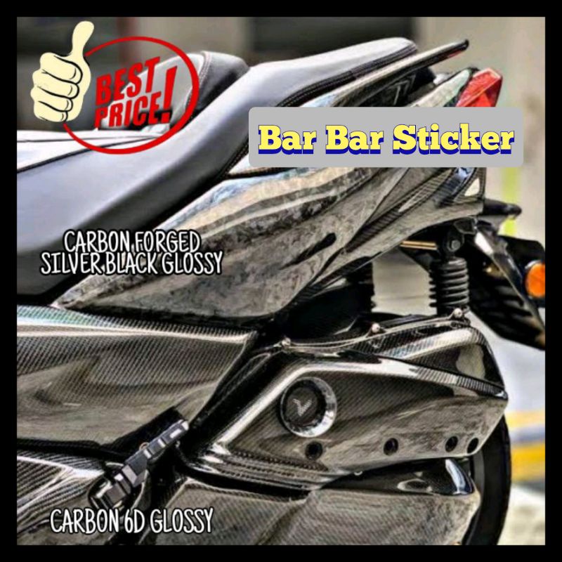 Stiker Carbon Forged lebar 50 cm Skotlet Carbon Scotlite Carbon Skotlet Karbon Forged Kualitas Premi
