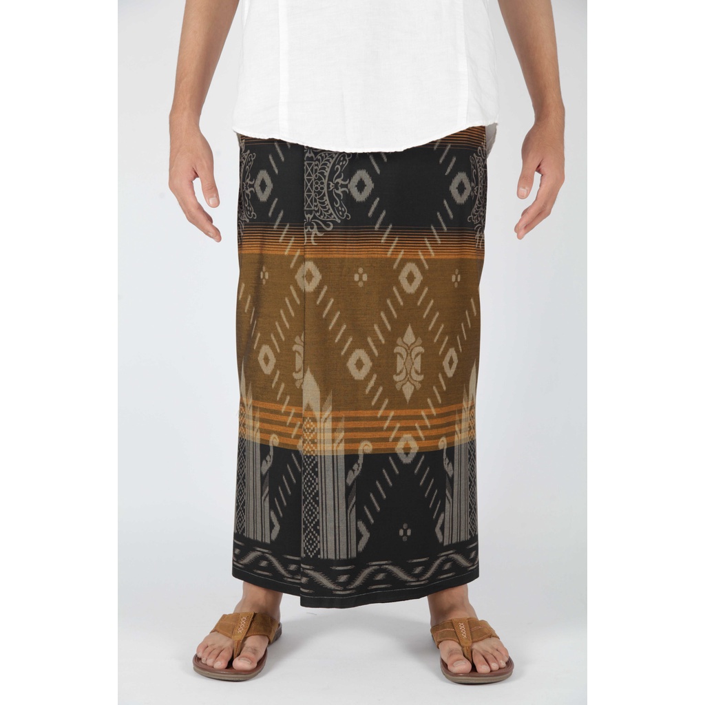 Sarung Mangga Gold Kembang Liris Kuning