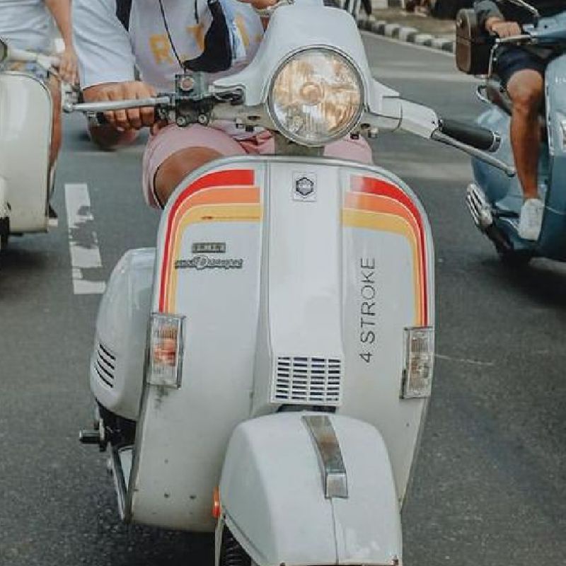striping sticker UTAH vespa Exclusif, Px, dll ukuran universal