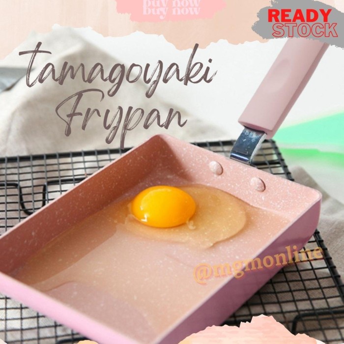 Tamago Frypan kotak tamagoyaki pengorengan Marble Coating 18x13cm