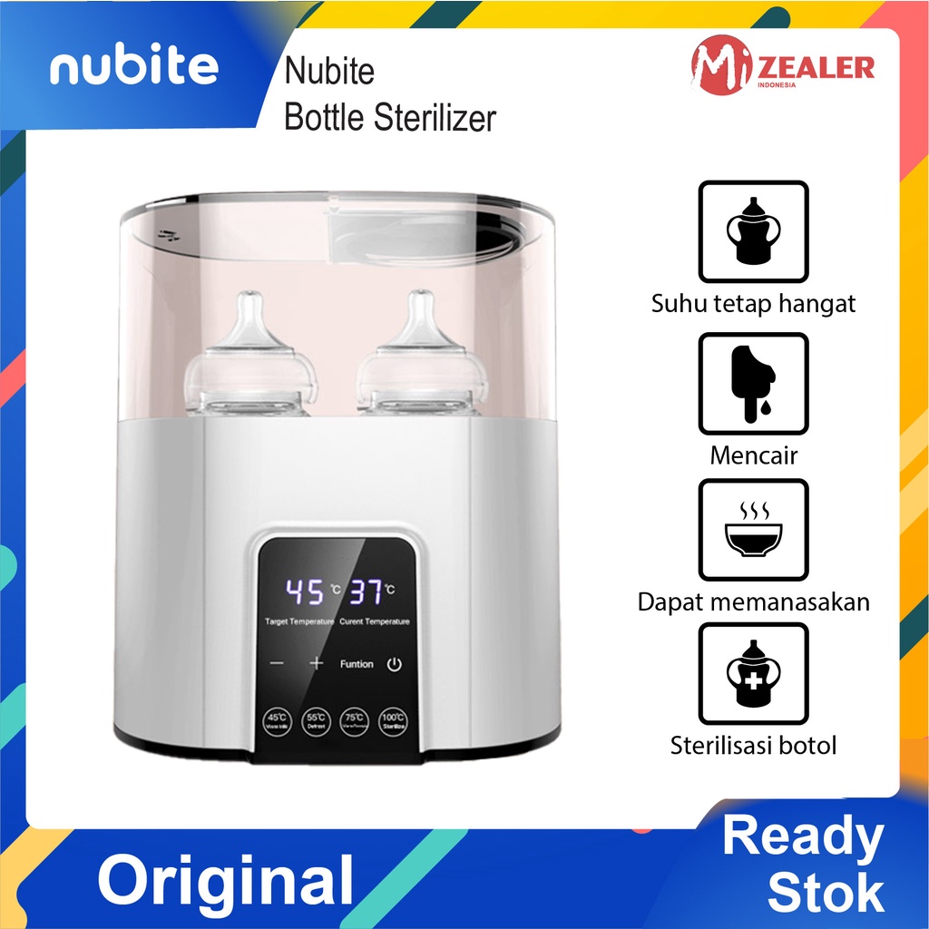 Baby Safe Twin Bottle Warmer Sterilizer LCD Display (penghangat susu dan makanan bayi) / Alat Steril Botol/Dua Dalam Satu