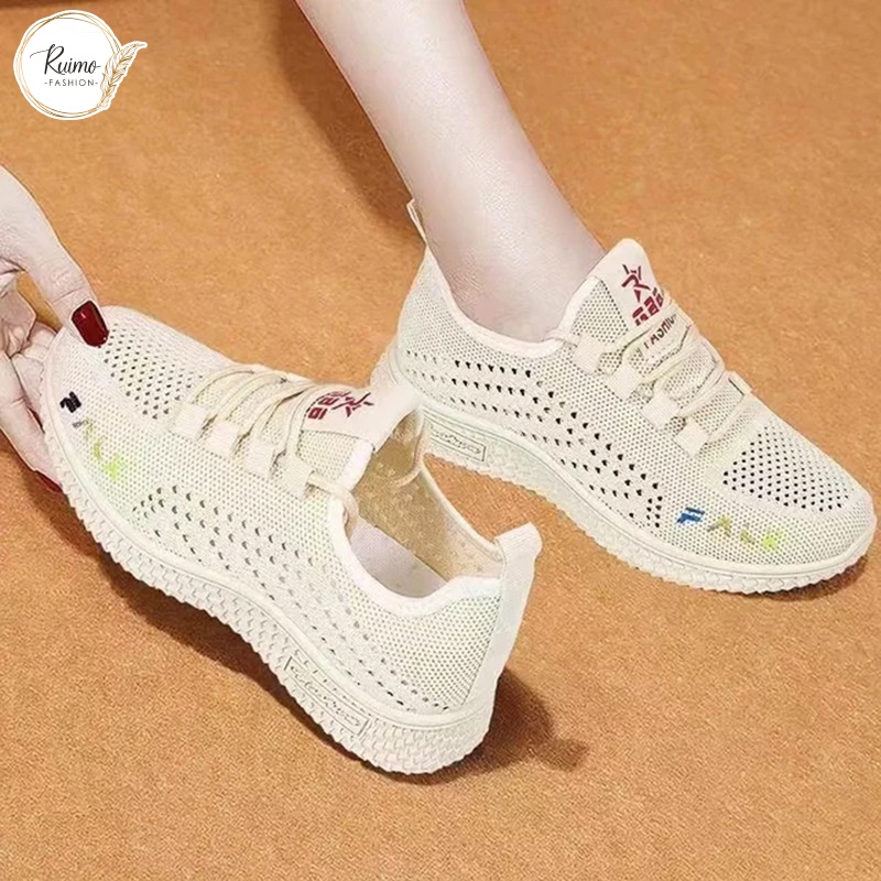 Sepatu Sneakers Wanita Casual Sepatu Running Cewek - F-35