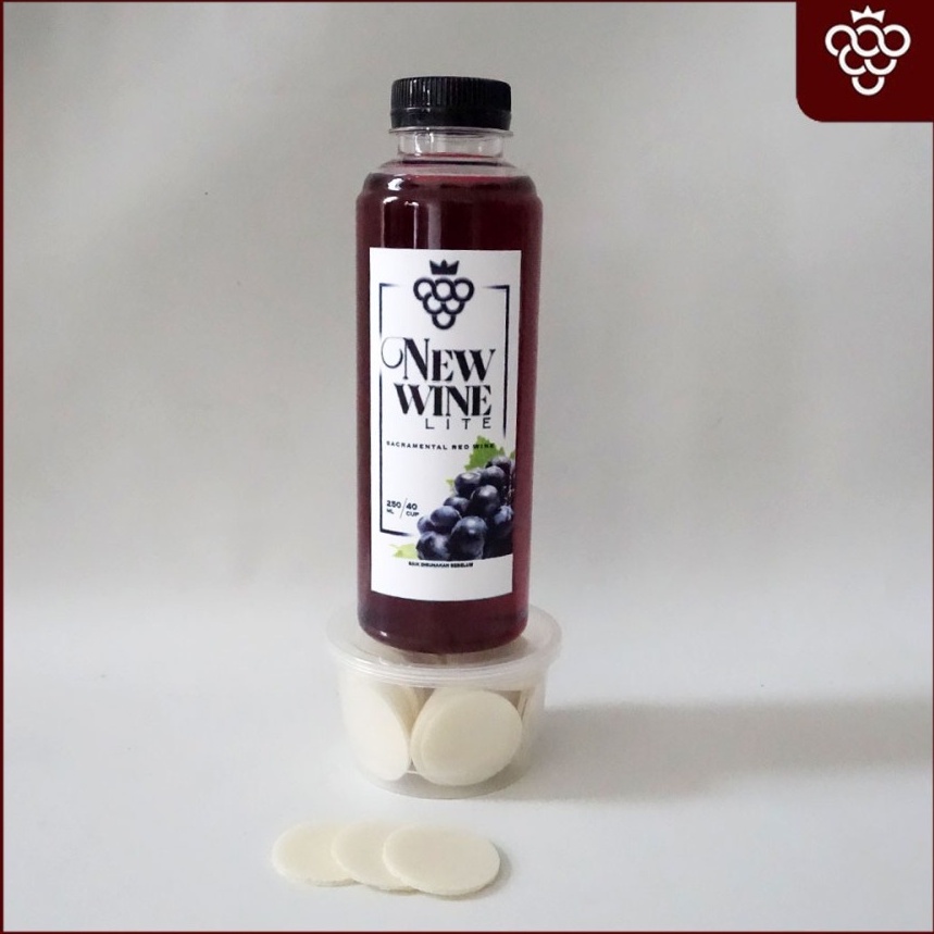 

Minuman Perjamuan Gereja Botol Lite Isi 250ml + Hosti