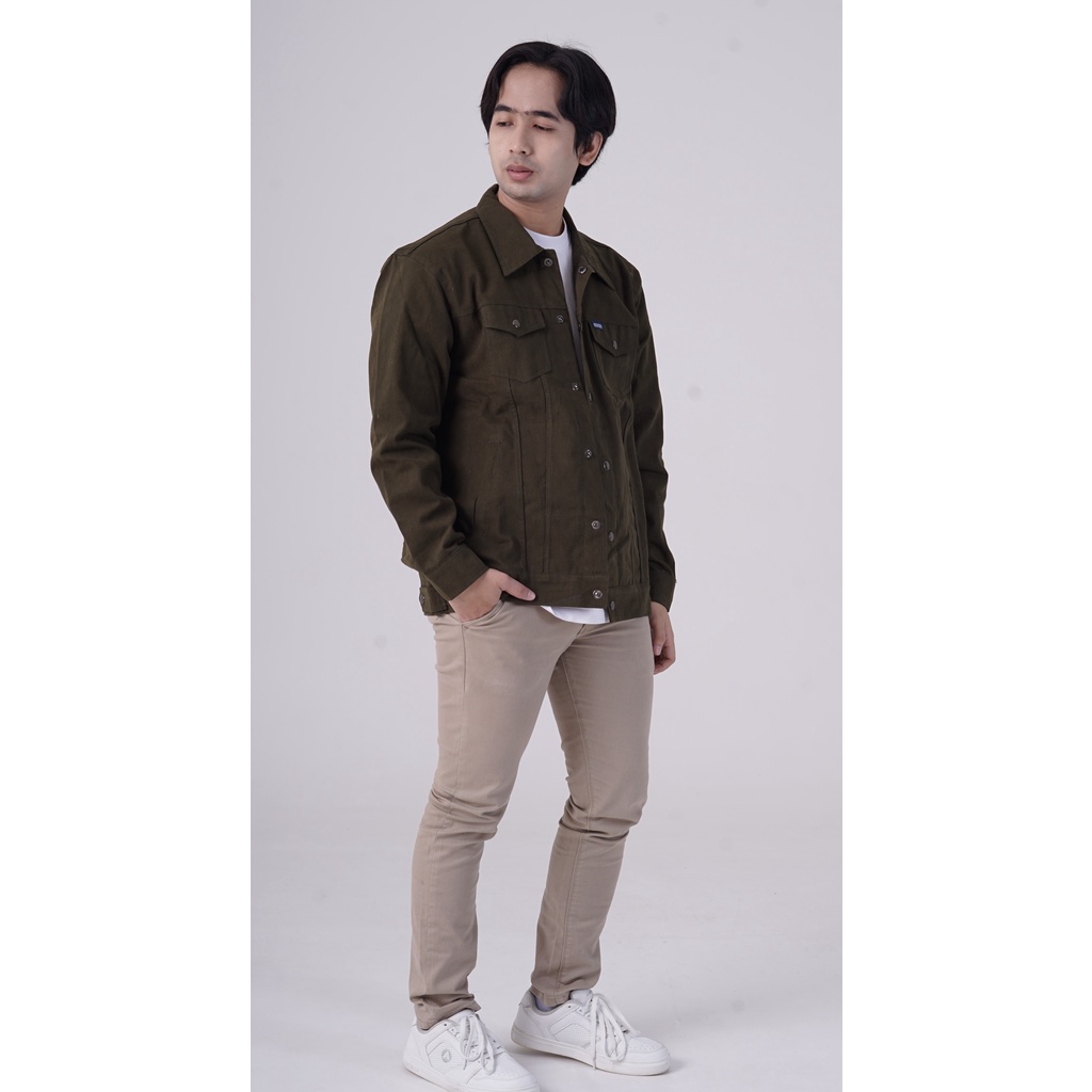 VOLKER KANVAS JAKET || SIZE L  || TRUCKER JACKET  || JAKET TRUCKER CANVAS