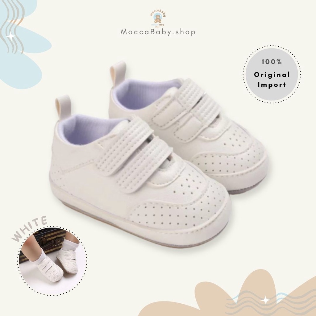 MBSS - PREWALKER Sepatu Anak Bayi Baby Shoes Sandal Casual Socks Anti Slip Bahan Import / NICHOLAS