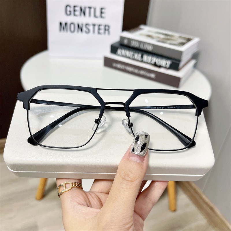 Kacamata Optik Anti Blue Light Bahan Metal Gaya Retro