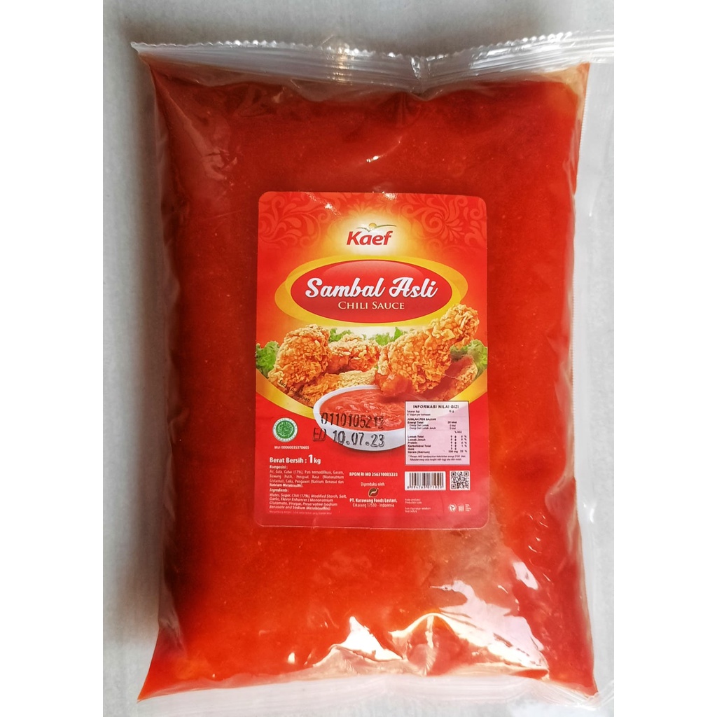 KAEF SAMBAL ASLI kemasan 1 kg