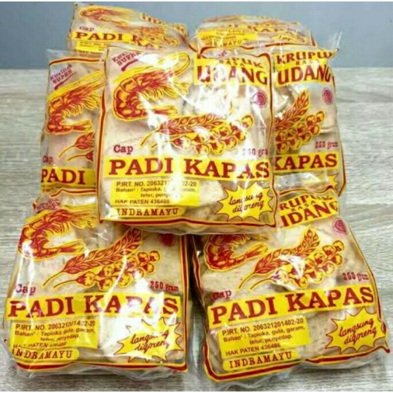 

Kerupuk Udang Cap Padi Kapas bentuk besar uk 250gr