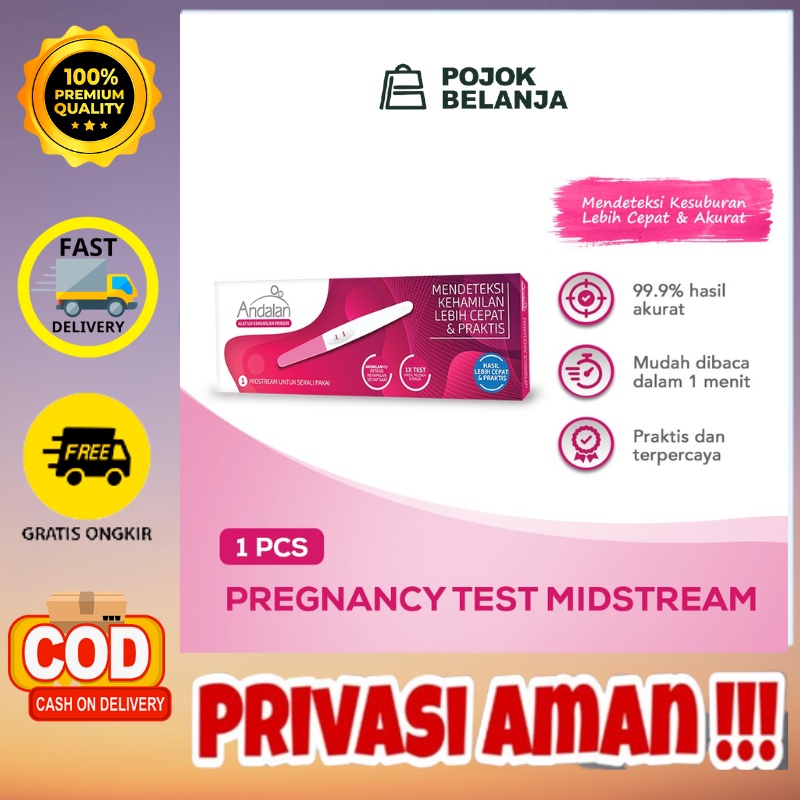 Jual Andalan Pregnancy Test Midstream / Test Kehamilan Akurat / Alat