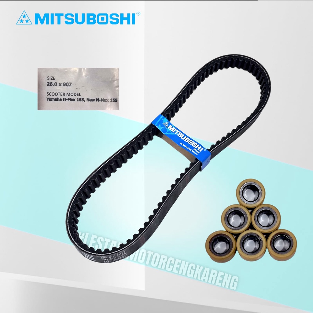 VANBELT V BELT SET ROLLER 12GRAM ASSY NMAX OLD 2DP ORIGINAL MITSUBOSHI