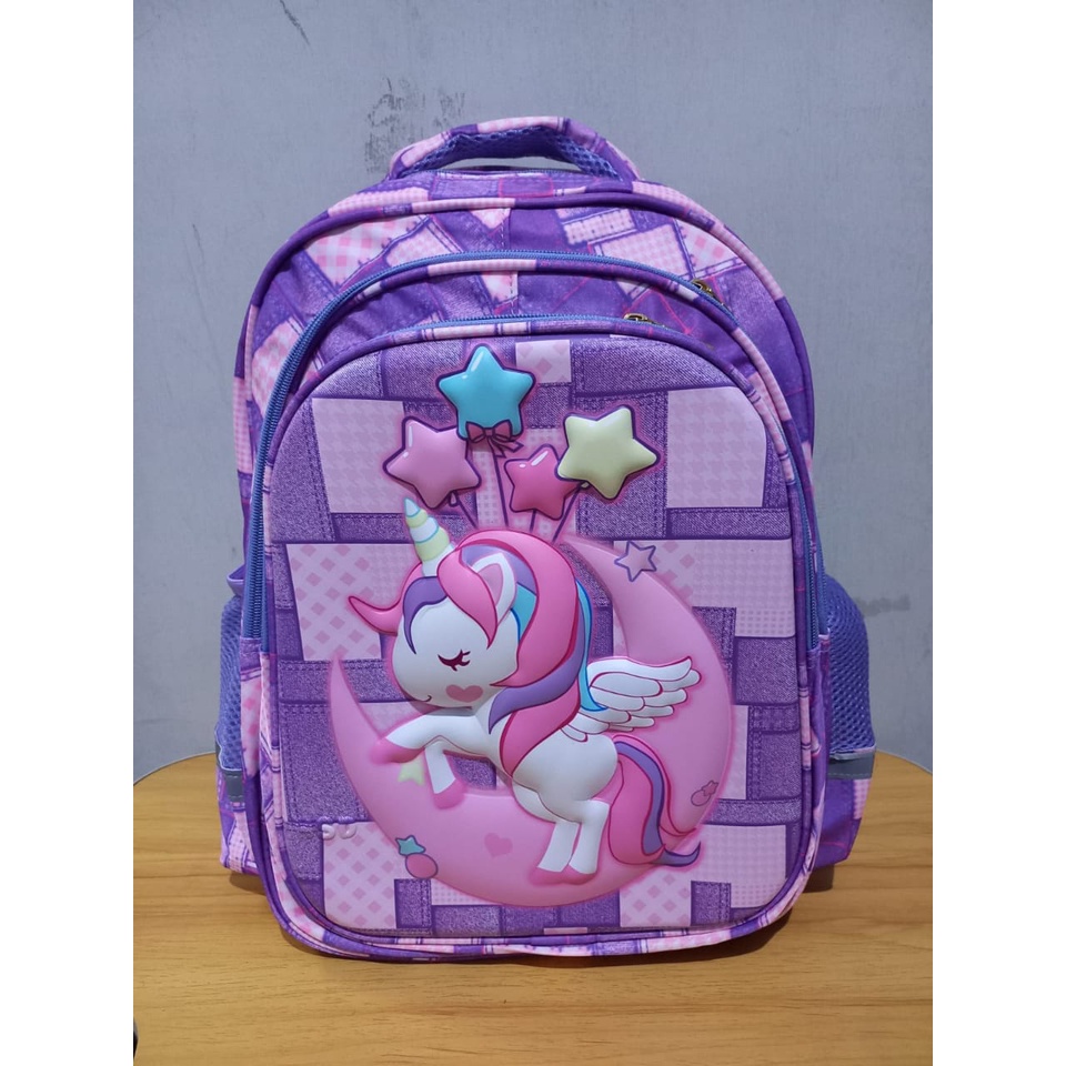 Tas sekolah anak perempuan TK &amp; SD premium import UNICORN