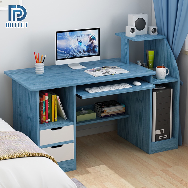 Meja Komputer serbaguna /Meja laptop / Meja Printer minimalis putih /Meja belajar