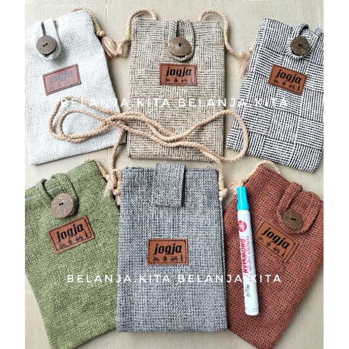 TAS HAPE/ TAS HP GONI KANVAS/ TAS JALLY SELEMPANG WANITA