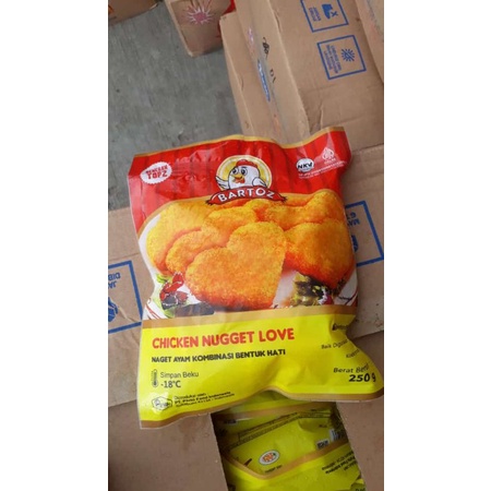 

nugget bartoz chiken love 250gram