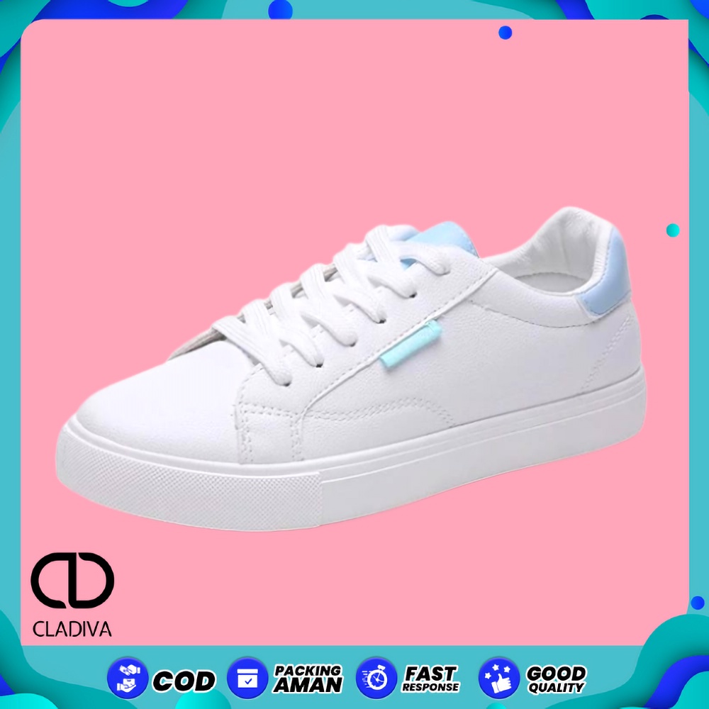 Sepatu Sneakers Wanita BEIER Spatu Sneaker Putih Perempuan Cewe Cewek FSH153 Cladiva