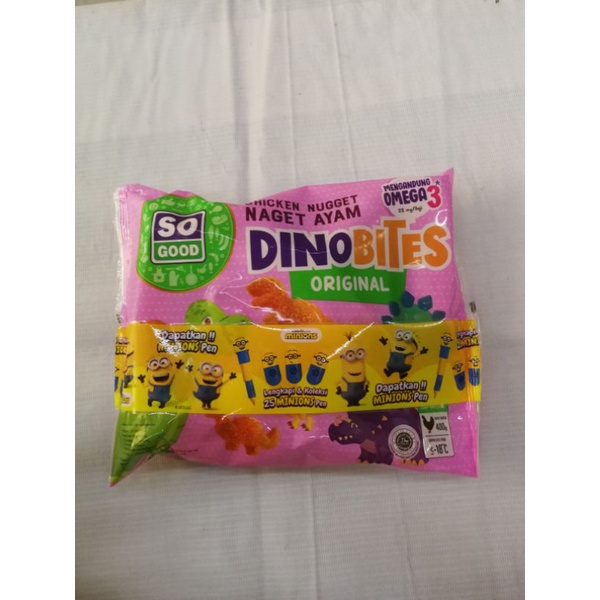 

So good dino bites 400g Nuget ayam frozen