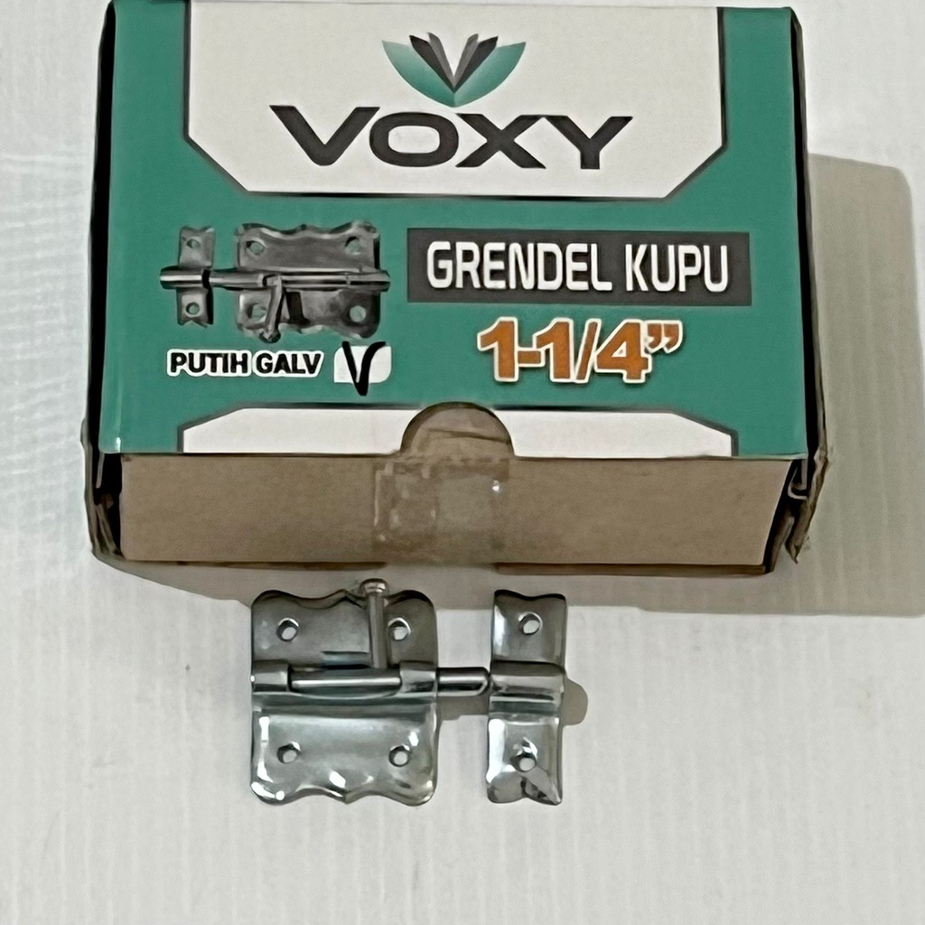 [24PCS] Grendel Kupu Kupu Besi Putih Chrome Door Bolt VOXY 1 1/4&quot; 1 1/2&quot;