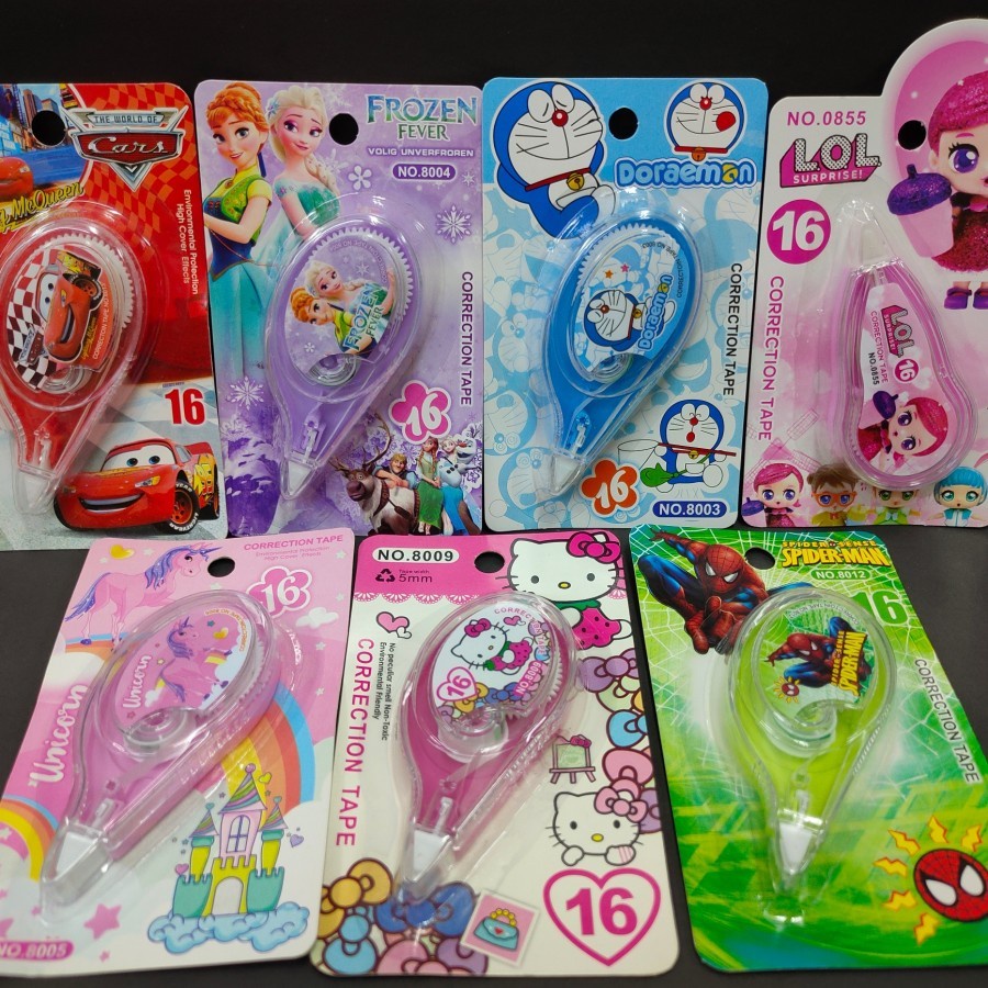 CORRECTION TAPE / TIPE X KERTAS/TIP EX ROLL / MOTIF CHARACTER/FANCY | yanna866