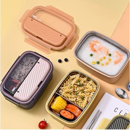 KOTAK MAKAN LUNCH BOX STAINLESS 2 SEKAT 5869