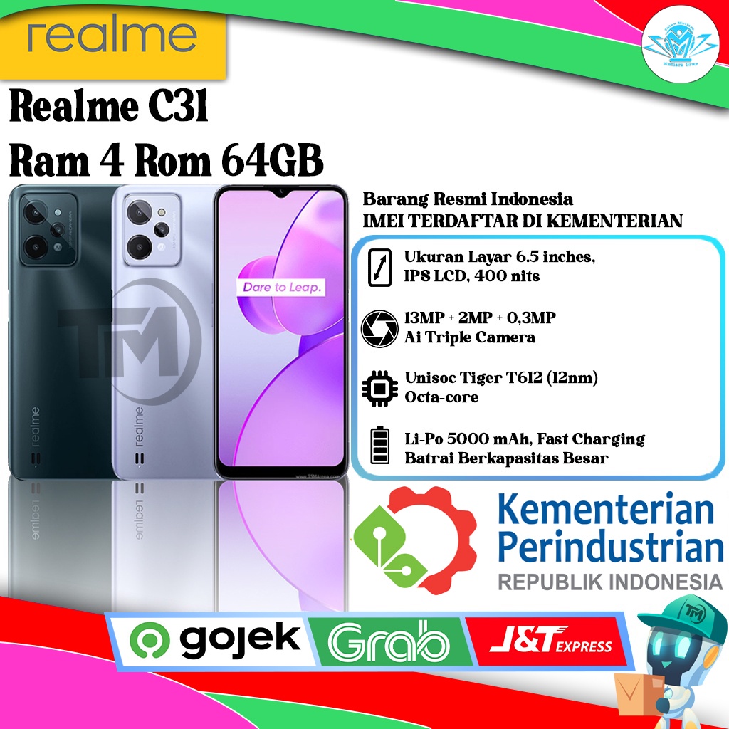 Realme C31 Ram 4 Rom 64GB