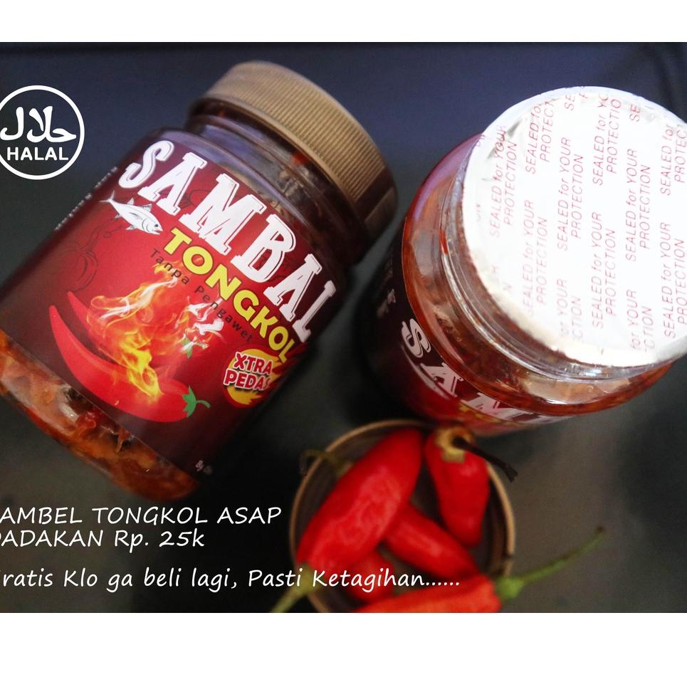 

✨Mall✨ Halal - Sambel dadak ikan tongkol asap siap makan dan tanpa pengawet 