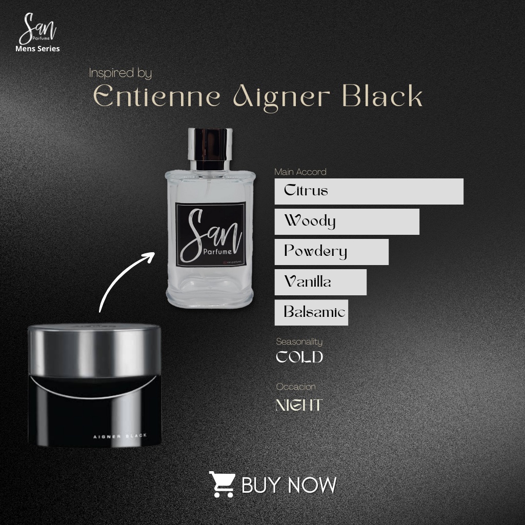 Inspired Parfum by Entienne Aigner Black | San Parfum | parfum Laki-laki | Parfum Pria | Parfum Refi