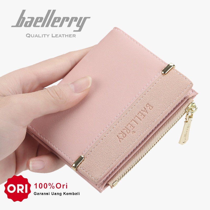 BAELLERRY DR033 Dompet Wanita Lipat Bahan Kulit PU Leather Premium WATCHKITE WKOS