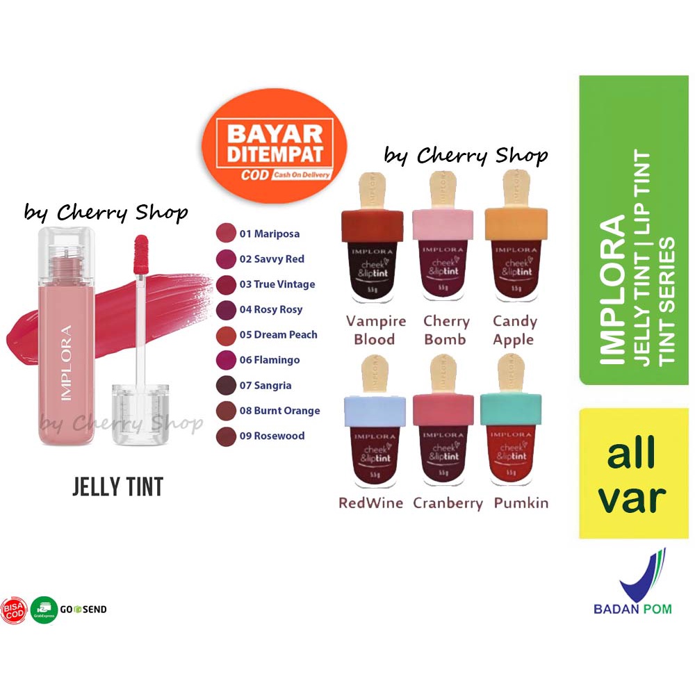 Jual [TINT SERIES] [BPOM] Implora Cheek and Lip tint Implora jelly