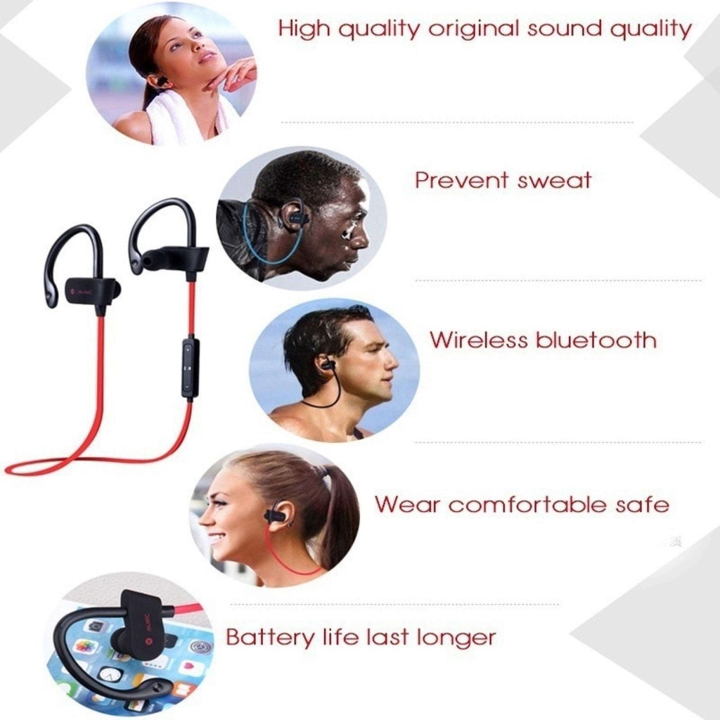 WIRELESS SPORT BLUETOOTH HEADSET RT558 / RT 558 HIGH QUALITY