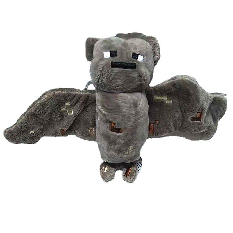 1pc Mainan Boneka Stuffed Plush Minecraft Enderman Ocelot Babi Domba Kelelawar Laba-Laba Serigala
