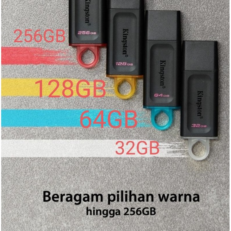 USB Flashdisk Kingston DTX 256GB Flash Drive USB 3.2 Flash disk FD 256 Giga Untuk PC Laptop Smart TV HP Smartphone Garansi Resmi 5 Tahun