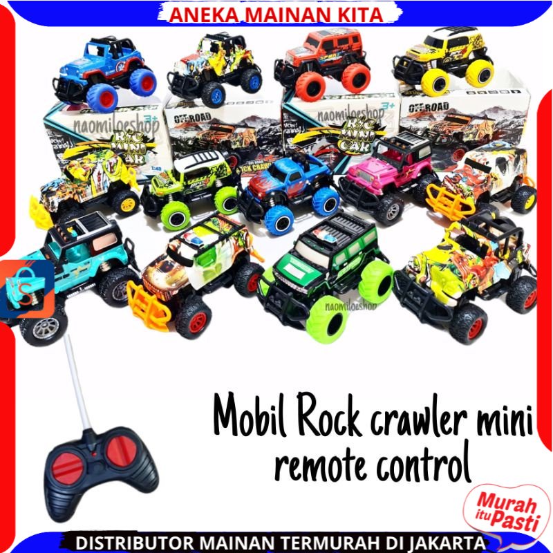 Mainan mobil remote control RC Rock Clawler Mini Car warna warni mobil remot kontrol murah crawler remote