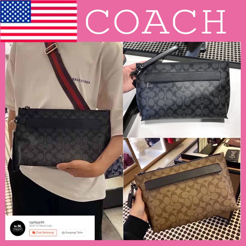 Pengiriman di hari yang sama）Coach Wallet Pria F29508 / Dompet Pria / Clutch Bag / Clutch Bag / Gela