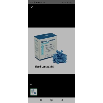 jarum lancet, jarum bekam, jarum tes gula darah, blood lancet 28G