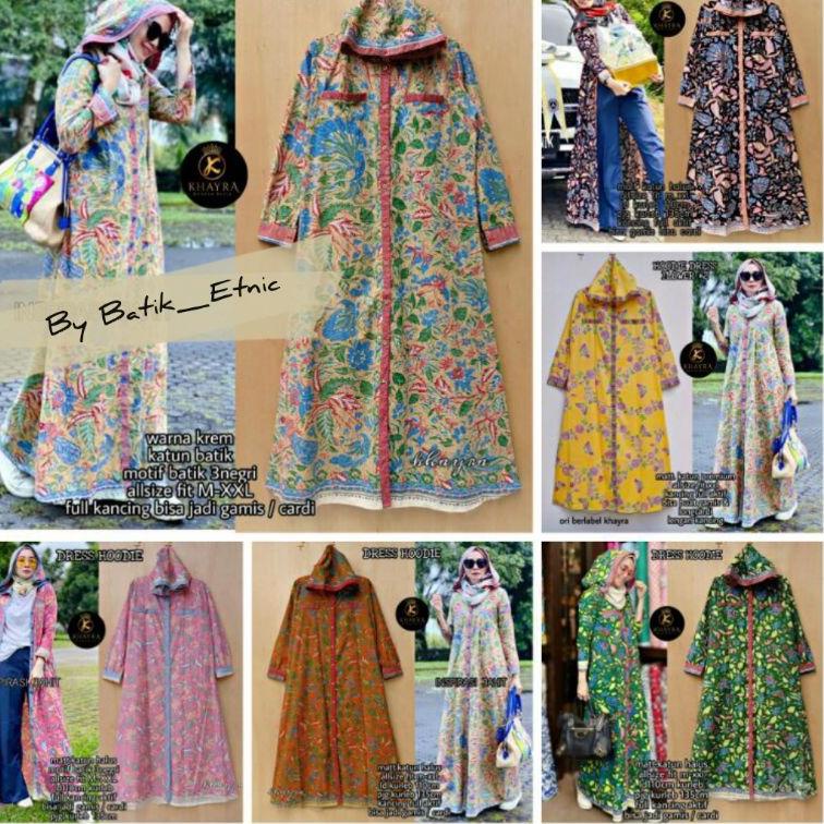 Terlaris Long Hoodie Gamis 2in1 Cardi || ORI BERLABEL Khayra