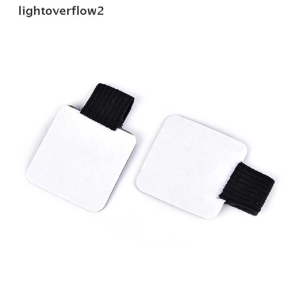 (lightoverflow2) Klip Holder Pulpen Bahan Kulit PU Dengan Perekat Untuk Notebook / Diary