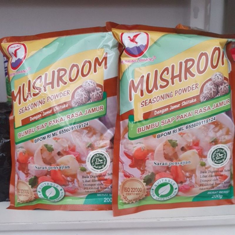 

Herring Brand Mushroom Seasoning Powder Kaldu jamur vegan vegetarian 200gr