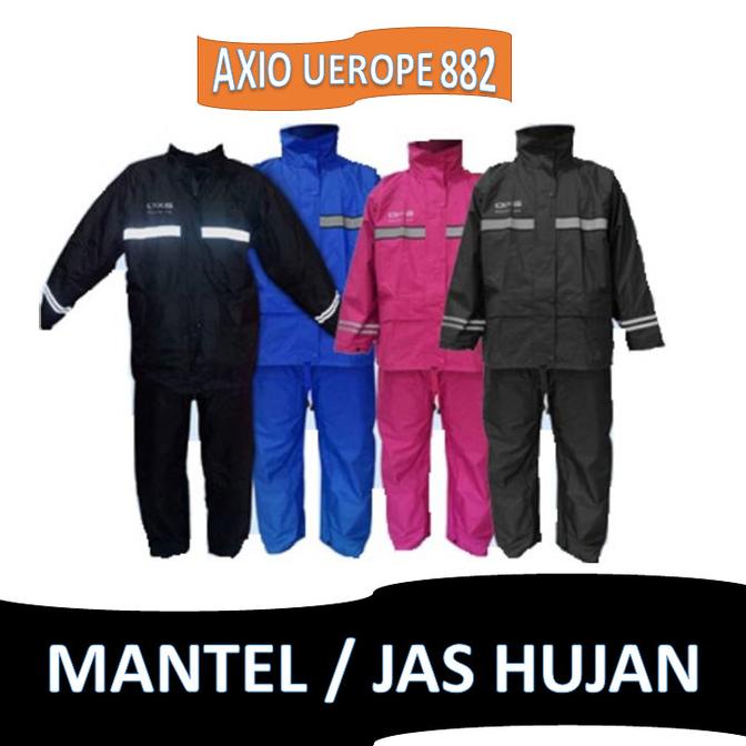 Mantel Jas hujan Axio 882 Europe Original Ukuran S M L XL XXL XXXL
