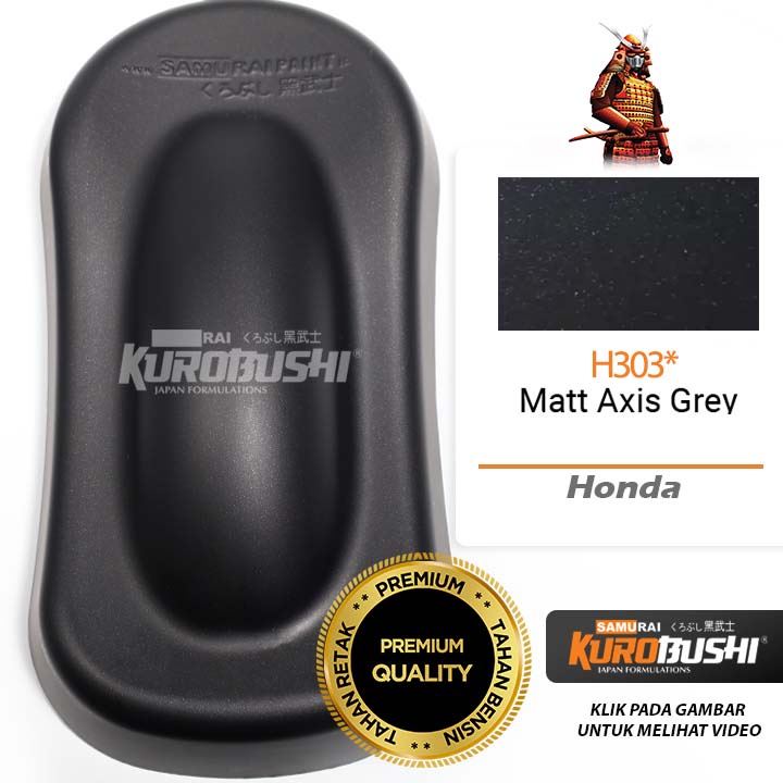 Honda Colours Samurai Paint Kurobushi Cat Semprot Pilox Pilok H303* MATT AXIS GREY (400ml)