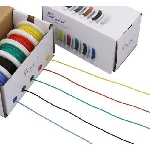 Kabel cable SERABUT AWG 28 AWG28 silicone silikon 28AWG 1 roll 15M - Kuning