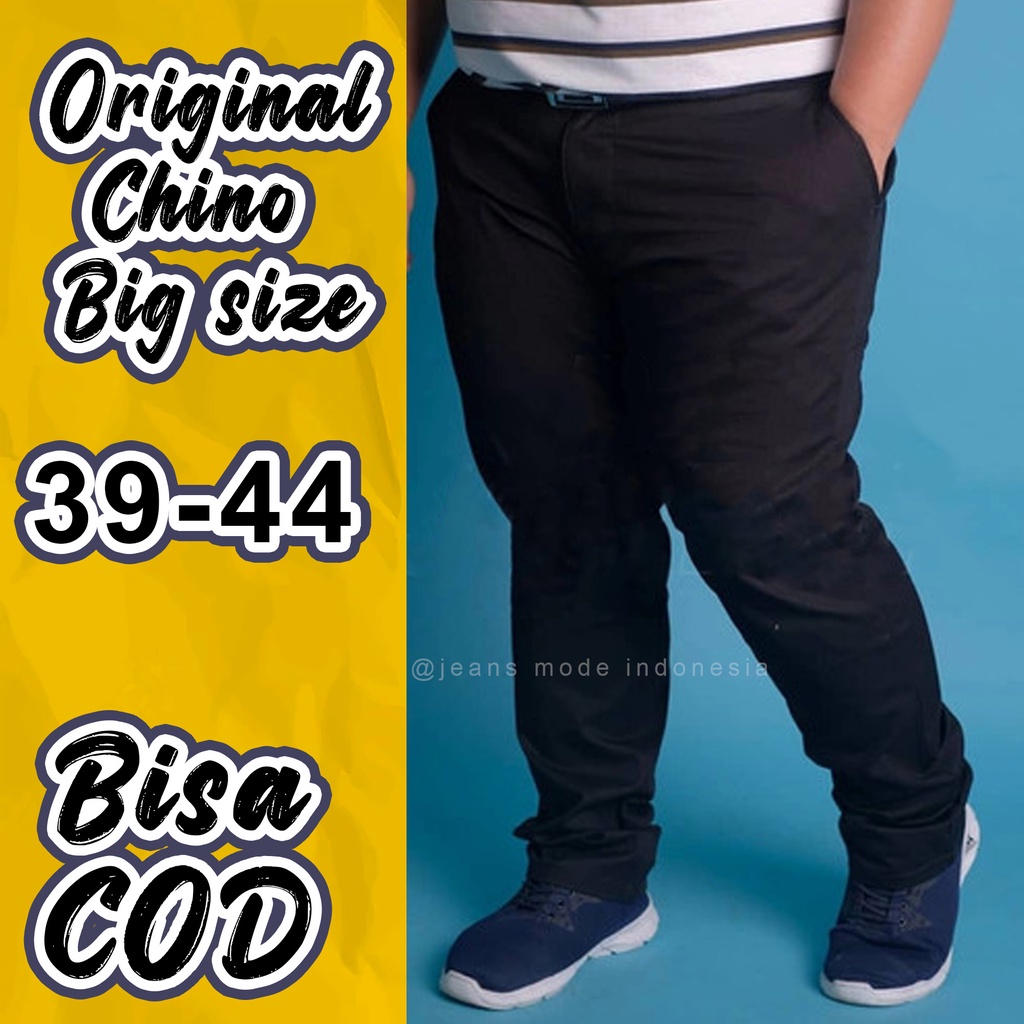 Celana Chinos panjang Jumbo big size streach melar premium original terbaru  terlaris