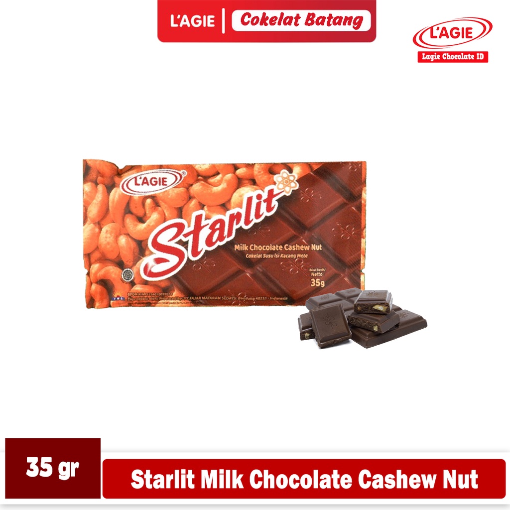 

LAGIE STARLIT MILK CHOCOLATE CASHEW NUT 35GRAM